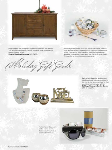 Style Manitoba Winter 2011 By Style Manitoba Issuu