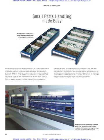 Storage Design Limited 家具目录 · SDL ARCA 英国 第 12 页