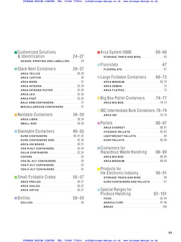 Storage Design Limited 家具目录 · SDL ARCA 英国 第 23 页
