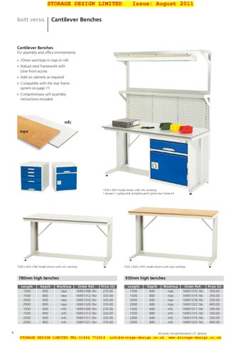 Storage Design Limited 家具目录 · SDL Bott Verso 2011 36 pages 第 4 页