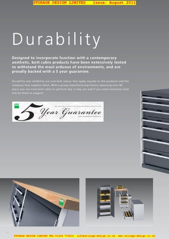 Storage Design Limited 家具目录 · SDL Bott Cubio 2011 164 pages 第 10 页