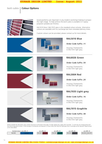 Storage Design Limited 家具目录 · SDL Bott Cubio 2011 164 pages 第 16 页