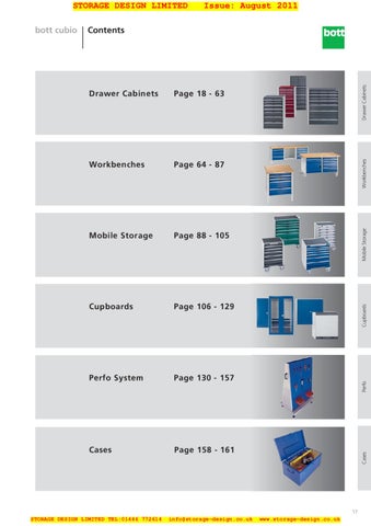 Storage Design Limited 家具目录 · SDL Bott Cubio 2011 164 pages 第 17 页