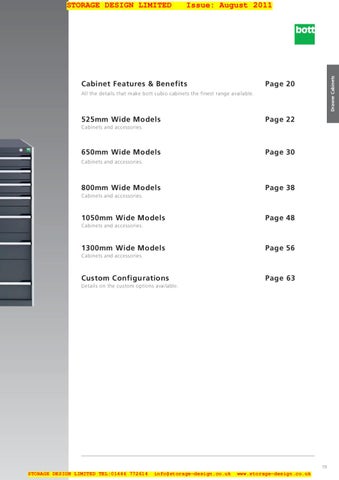 Storage Design Limited 家具目录 · SDL Bott Cubio 2011 164 pages 第 19 页