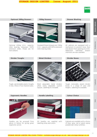 Storage Design Limited 家具目录 · SDL Bott Cubio 2011 164 pages 第 21 页