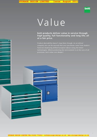 Storage Design Limited 家具目录 · SDL Bott Cubio 2011 164 pages 第 5 页