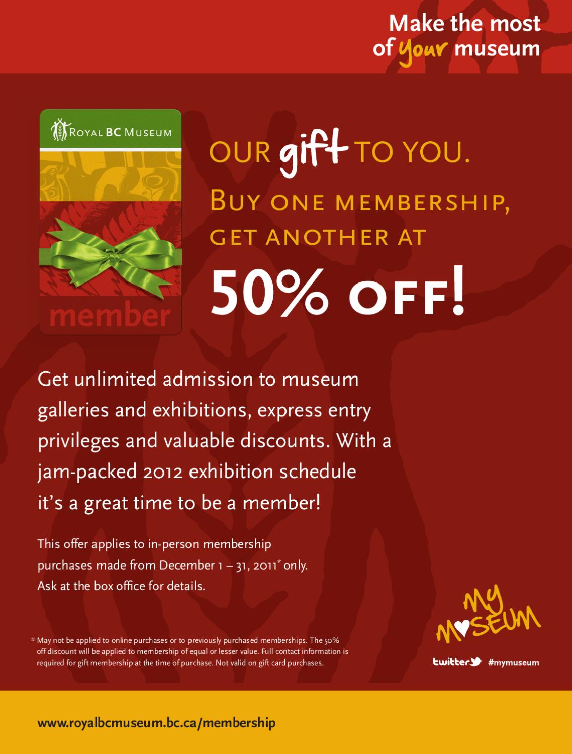 Membership Promotion by Royal BC Museum Issuu