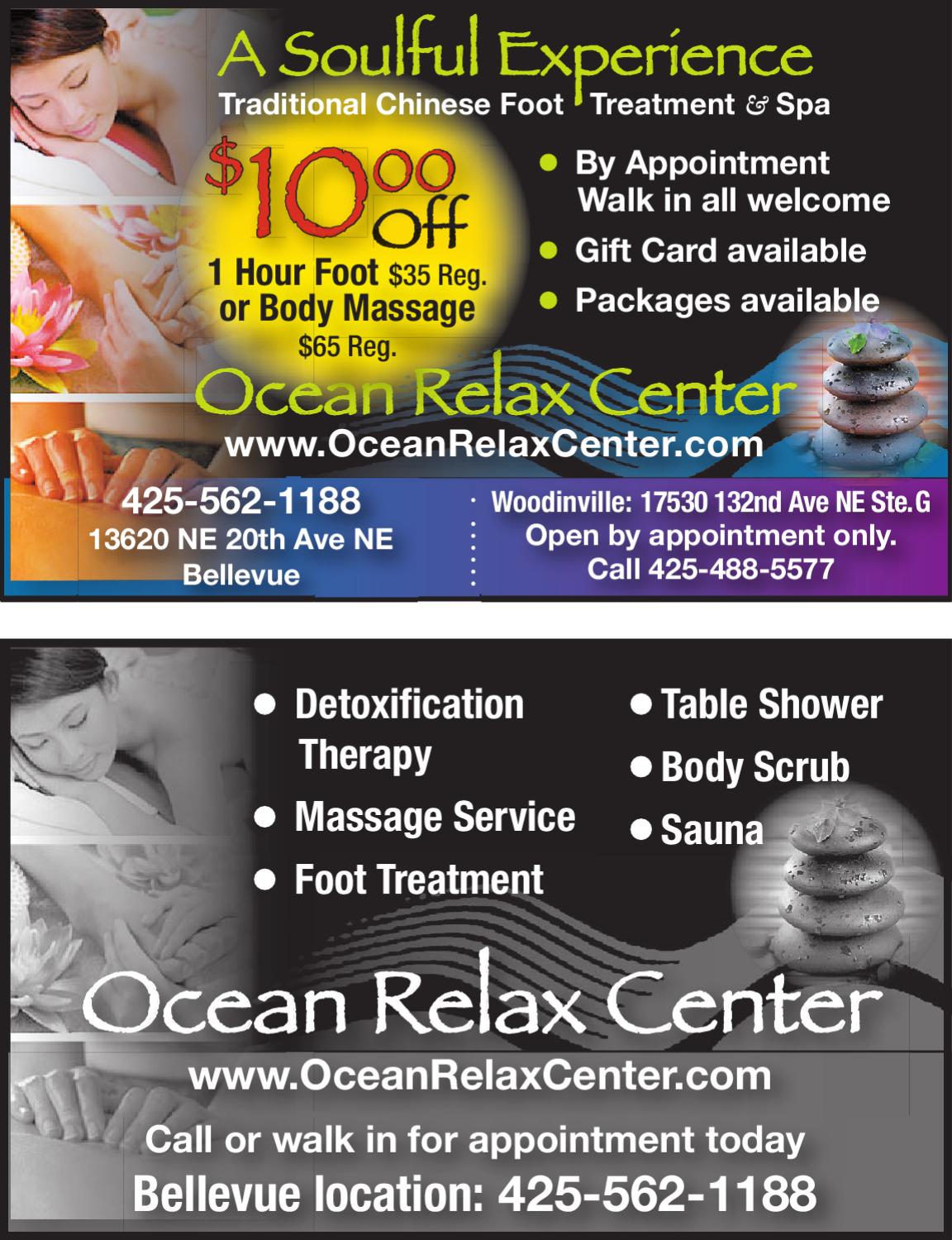 Coupons Ocean Relax Center DEC Coupon by Sound Publishing Issuu