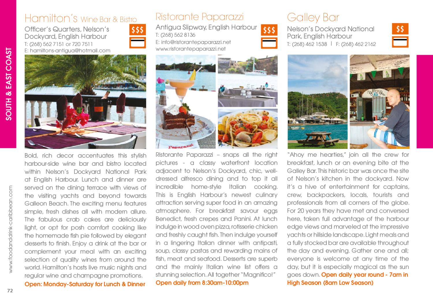 Antigua & Barbuda Food & Drink Guide 2012 by Leeward Consultants - Issuu