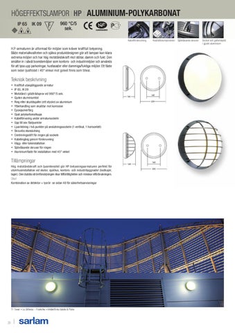 OEM International 灯饰目录 · Sarlam Belysning för utomhusmiljö 第 9 页