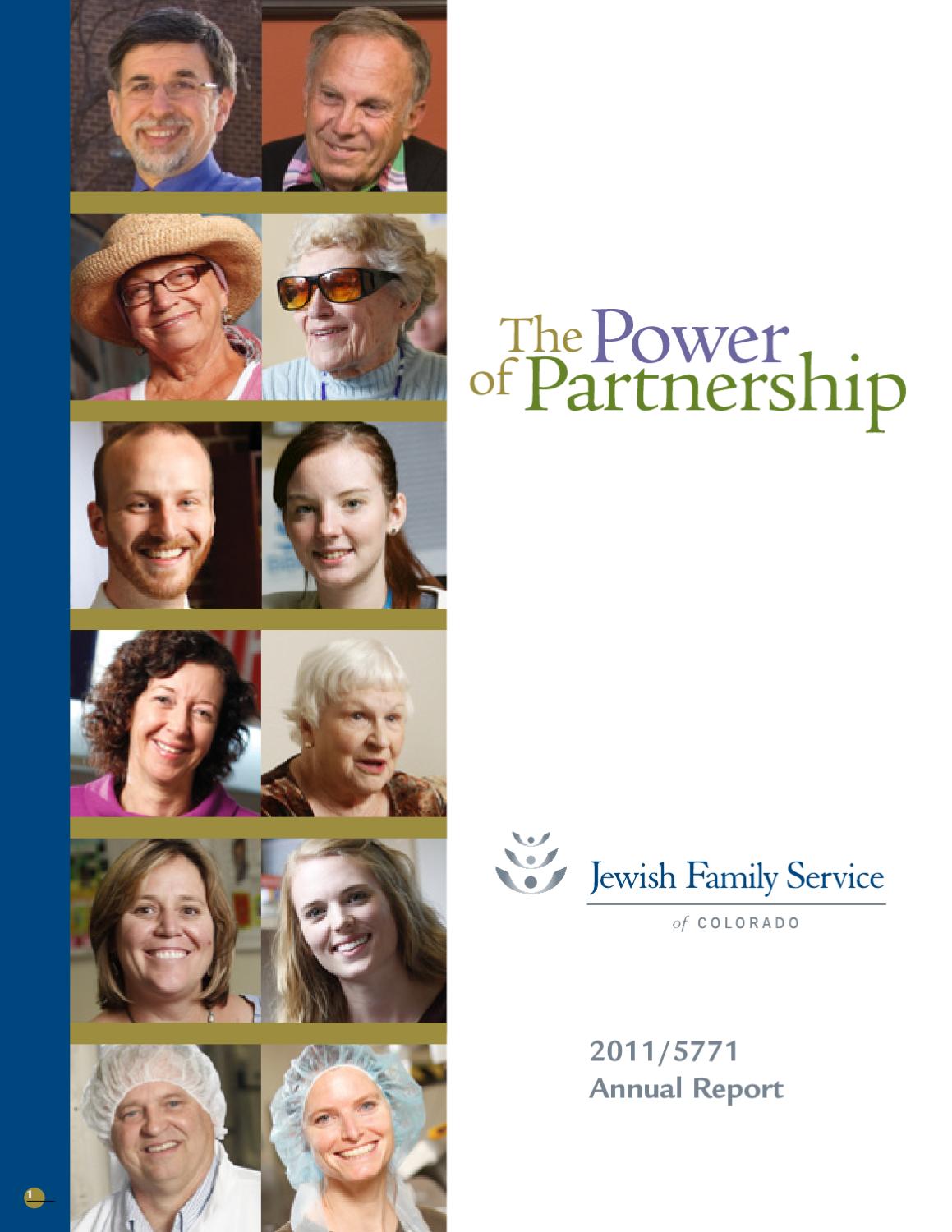 2011 Annual Report: The Power of Partnership by Jewish Family Service ...