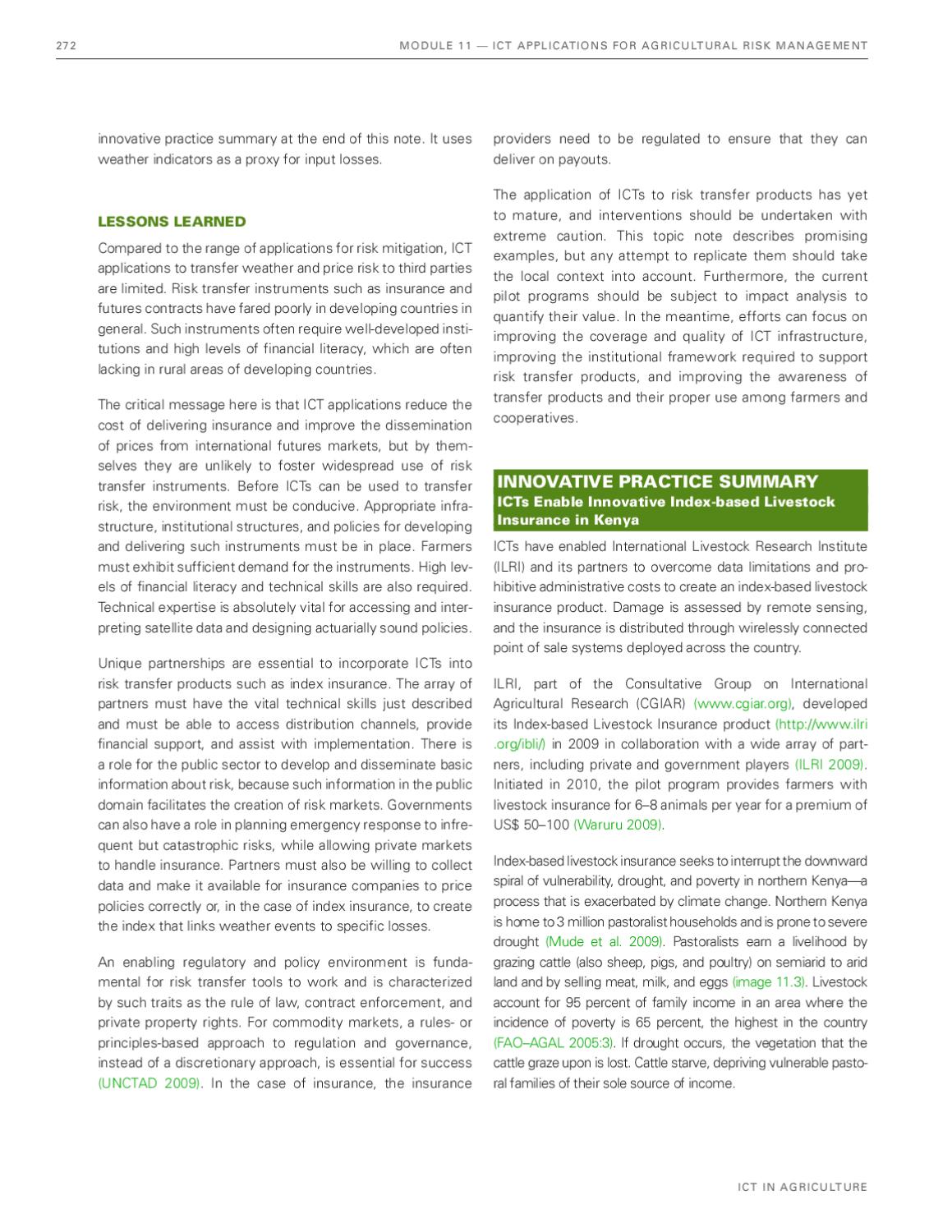The ICT in Agriculture eSourcebook by World Bank Group Publications