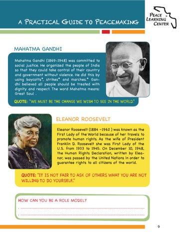 Peace Education Workbook 第 9 页