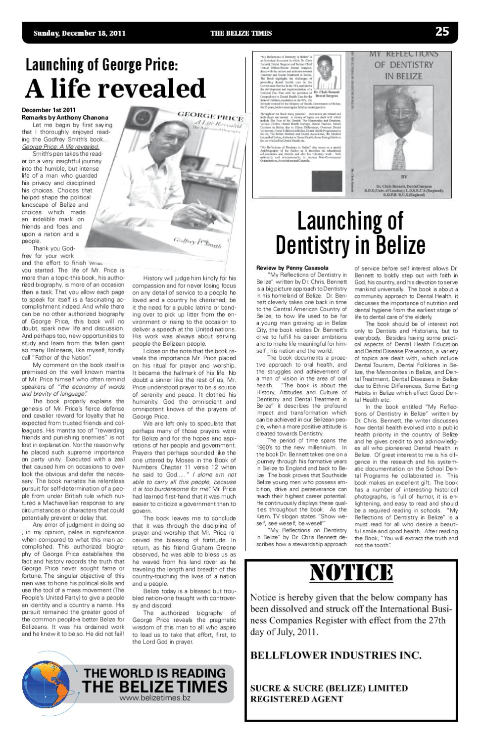 Belize Times December 18, 2011 by Belize Times Press Issuu