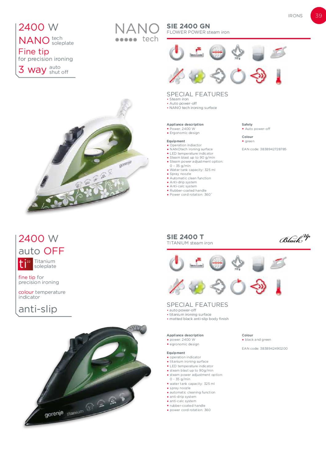Утюг gorenje sie 2400 gn (3838942728785)