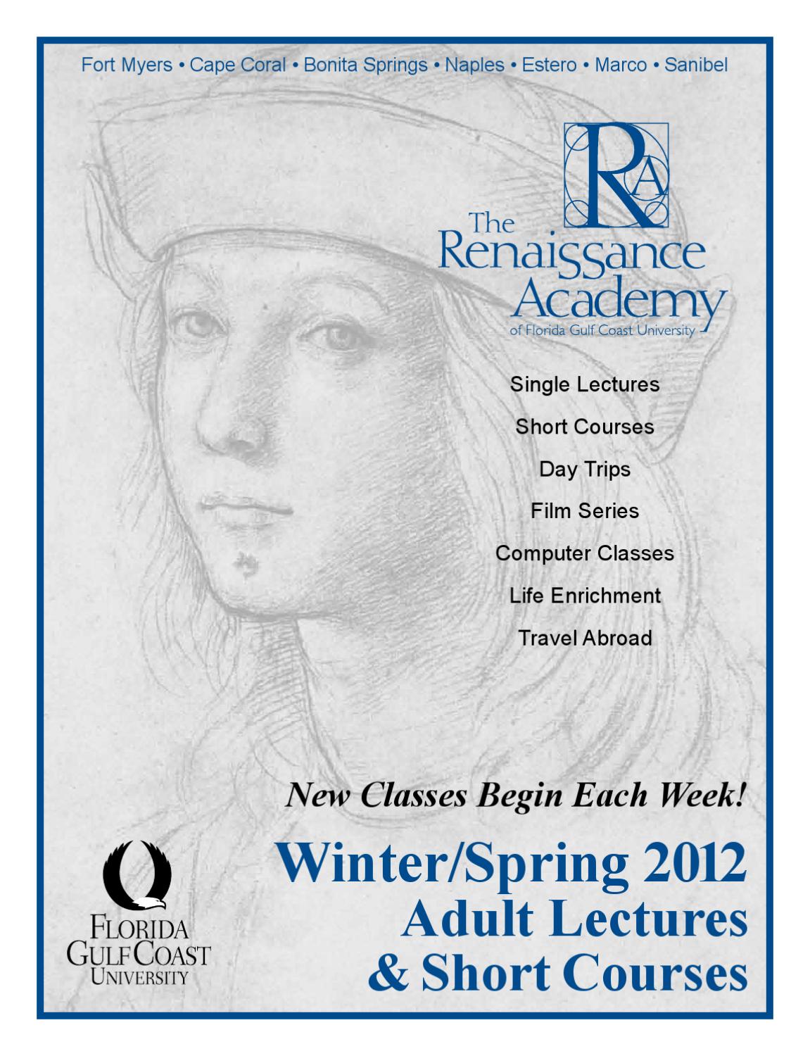 FGCU's Renaissance Academy 2012 Winter Spring Course Catalog by FGCU