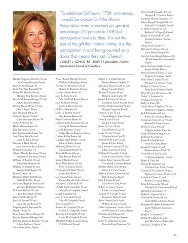 2011 Donor Annual Report by DePauw University