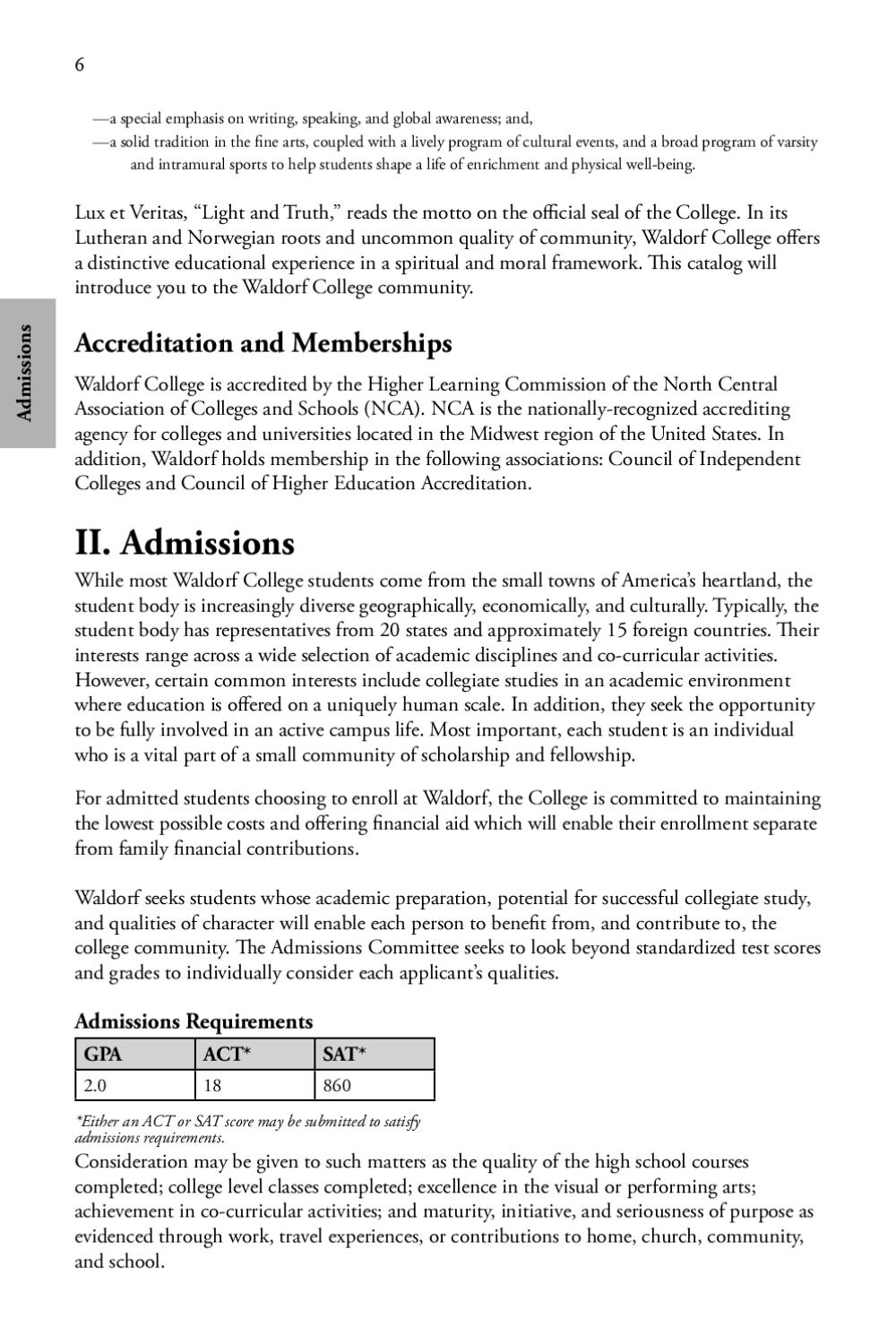 Waldorf College Catalog, 20112012 by Waldorf University Issuu