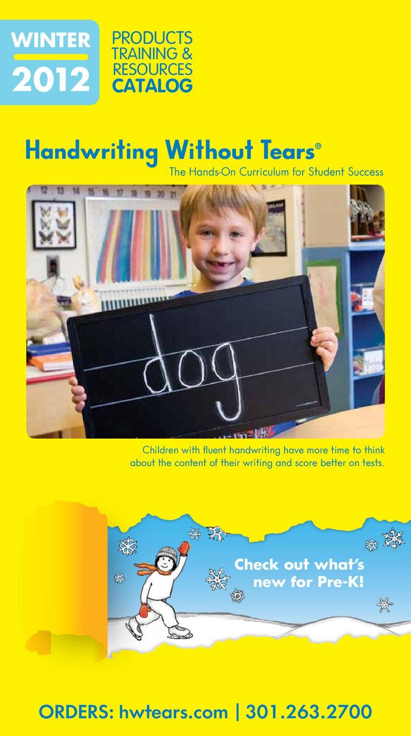 HWT Winter 20112012 Catalog by Learning Without Tears Issuu