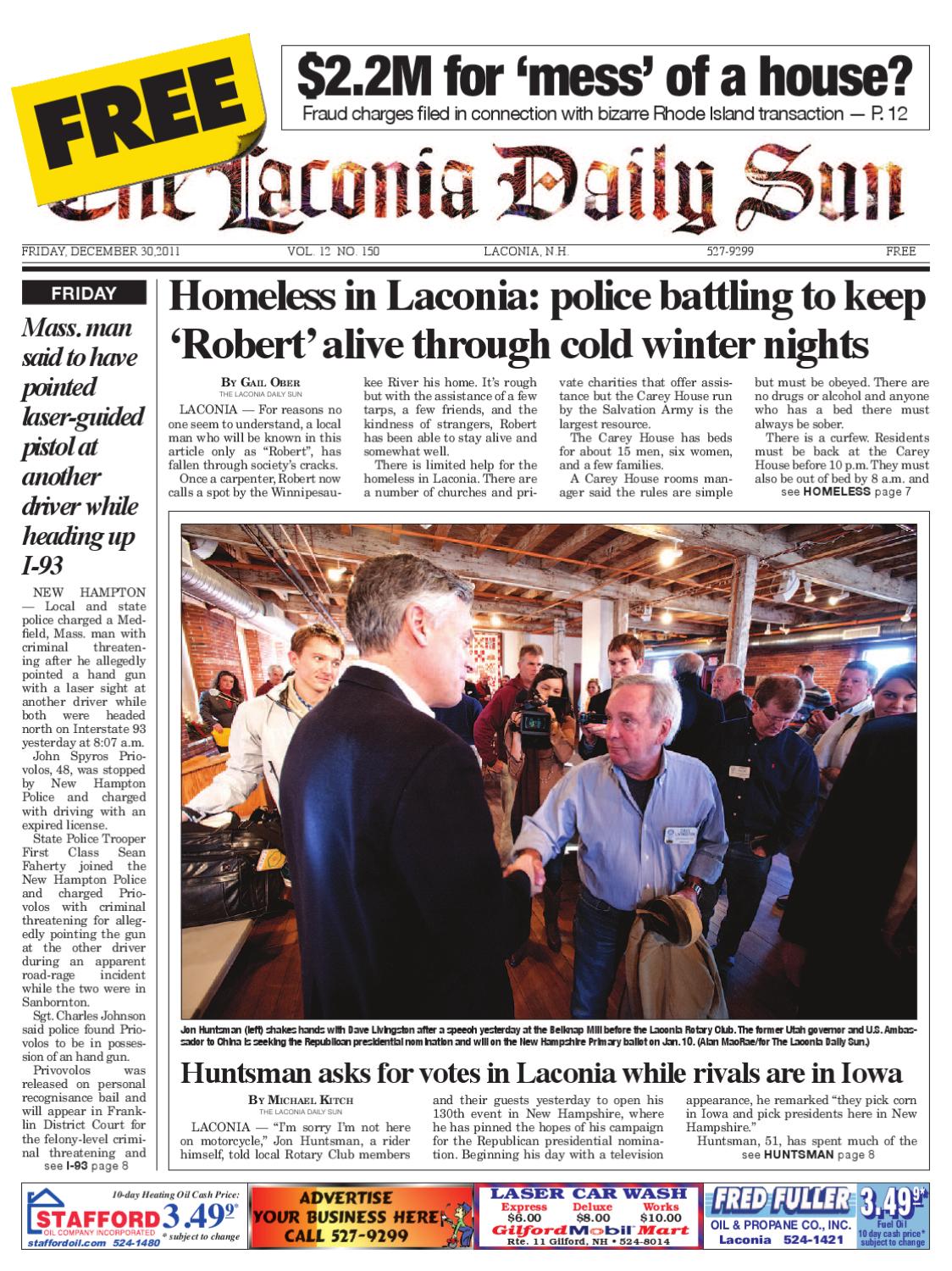 The Laconia Daily Sun, December 30, 2011 by Daily Sun Issuu