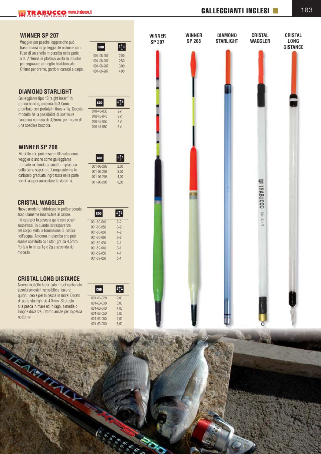Galleggiante Inglese Trabucco CRISTAL WAGGLER 3+2