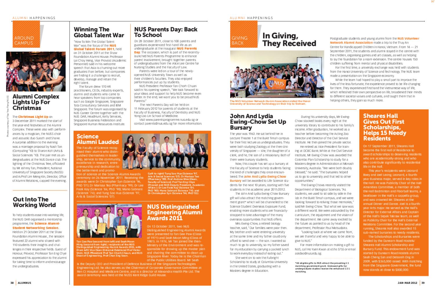 Nus Alumni Office Alumnus Magazine Jan2017 By Nus Alumni Office Alumnus Magazine