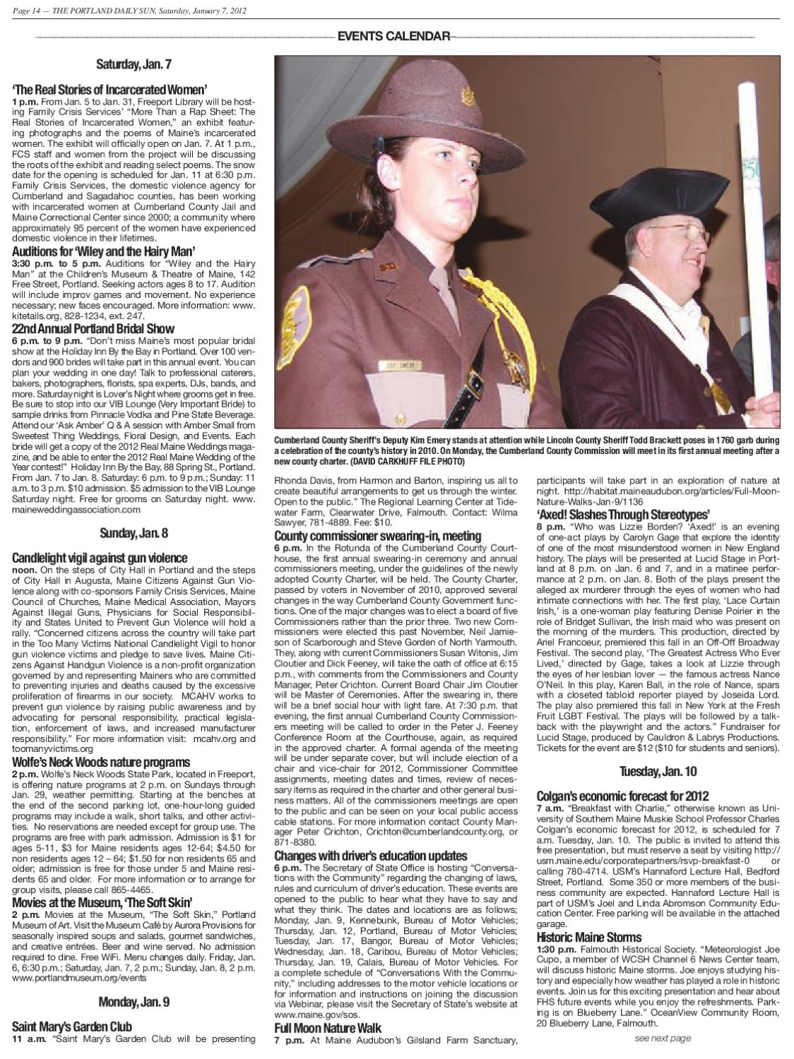 The Portland Daily Sun, Saturday, January 7, 2012 by Daily Sun - Issuu