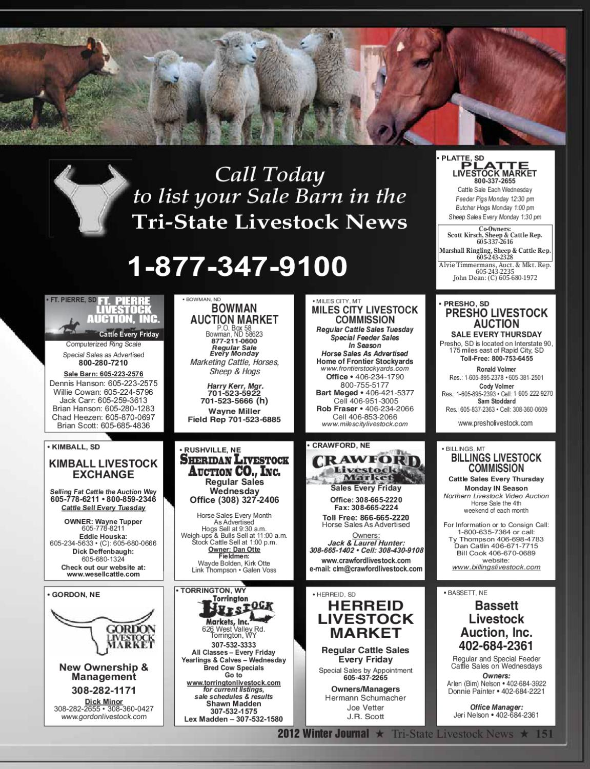 2012 Winter Cattle Journal by TriState Livestock News Farmer