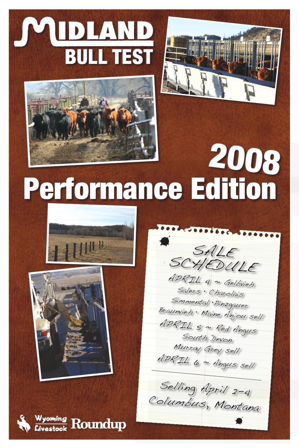 2008 MIdland Bull Test by Wyoming Livestock Roundup Issuu