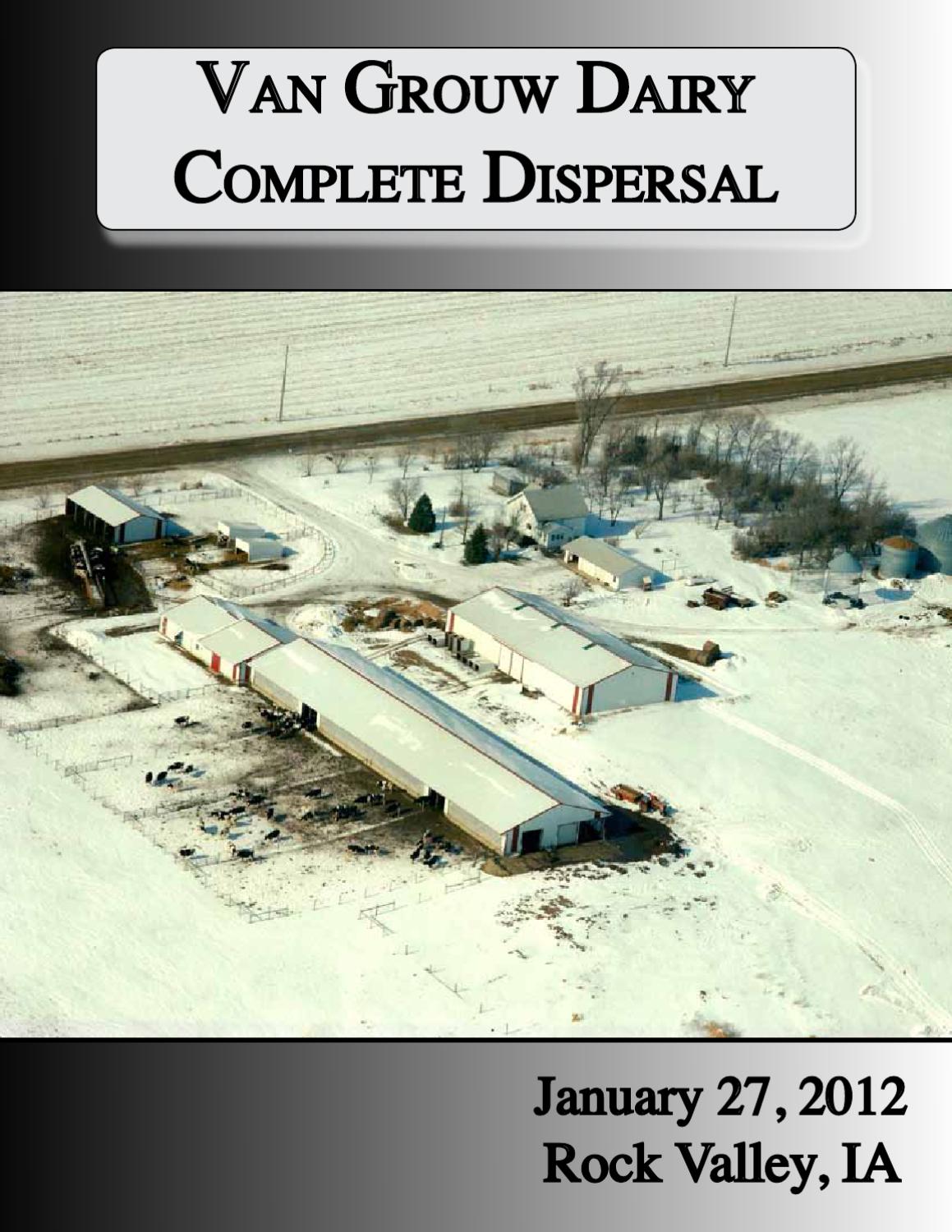 Van Grouw Dairy Complete Dispersal Catalog by Dairy Agenda Today Issuu