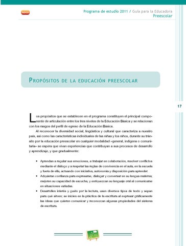PROGRAMA DE EDUCACION PREESCOLAR 2011 by cdm1507 metepec - Issuu