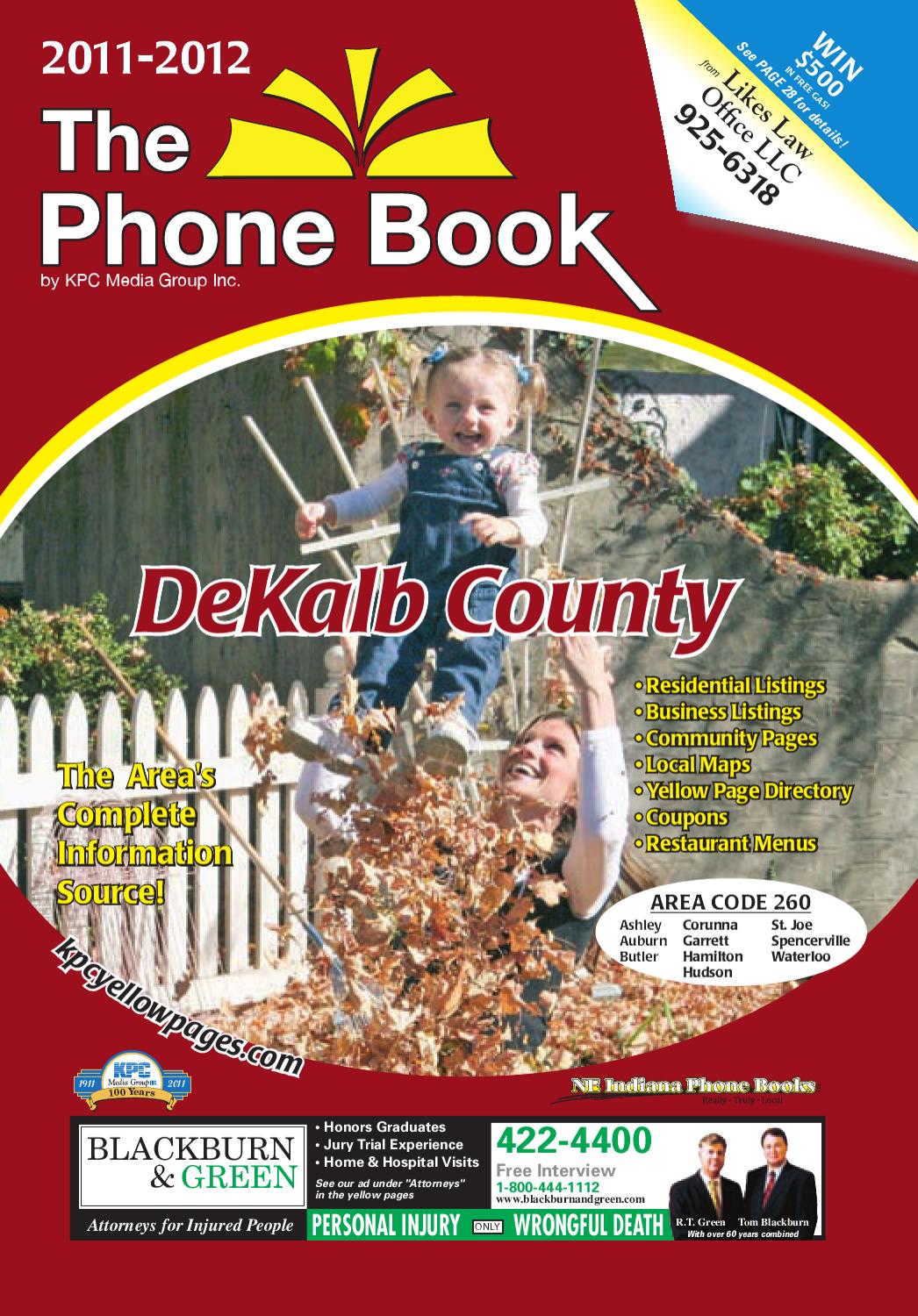 DeKalb County Phonebook 2011 by KPC Media Group Issuu
