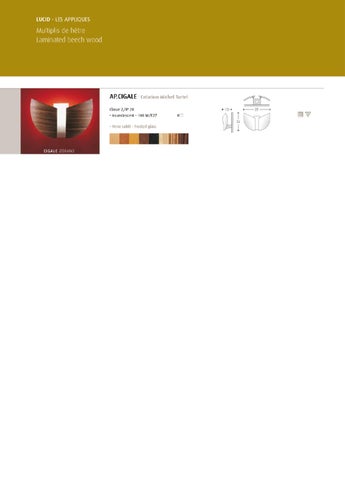 Atelier Sedap 目录 luminaires - 灯饰 LUCID 2011 第 16 页