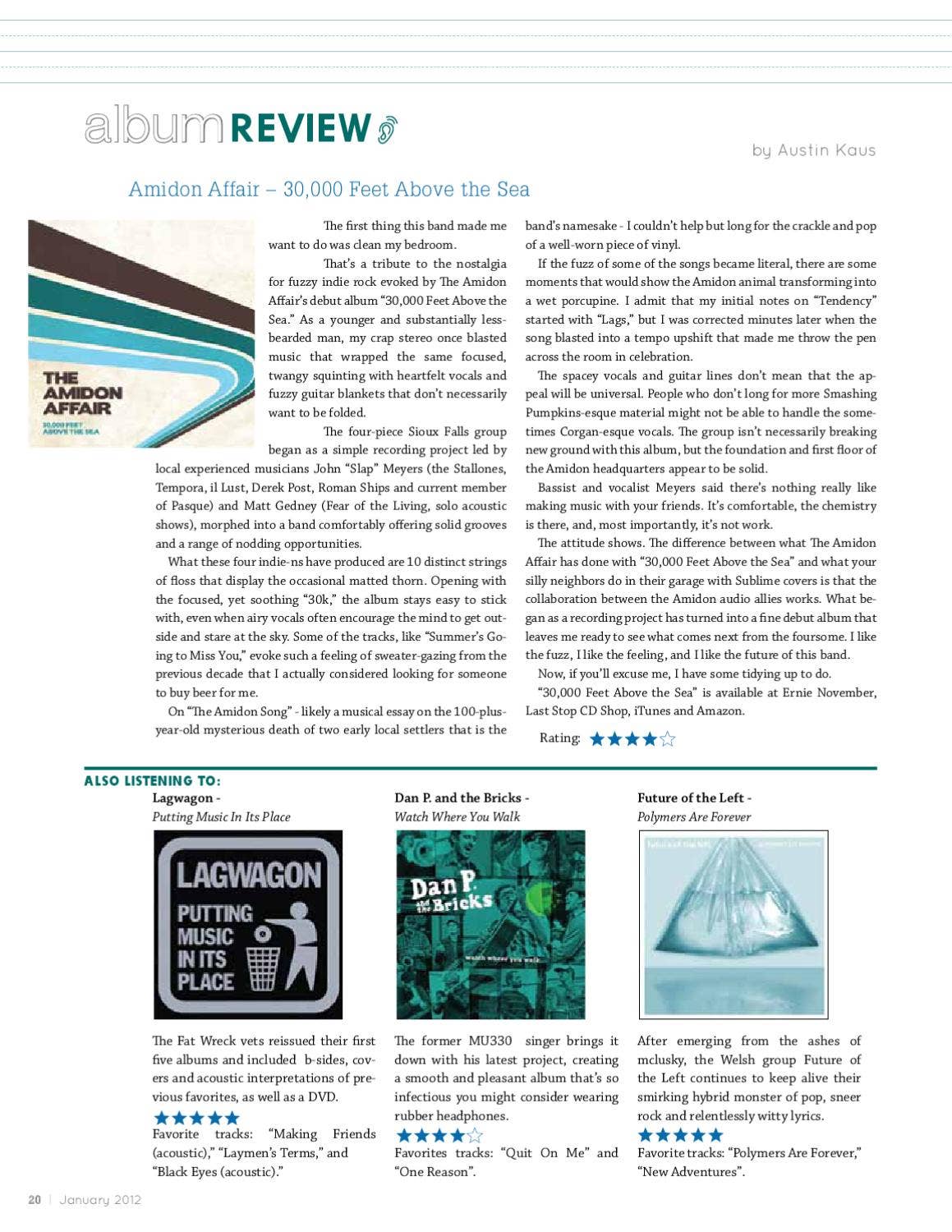 January 2012 by 605 Magazine - Issuu