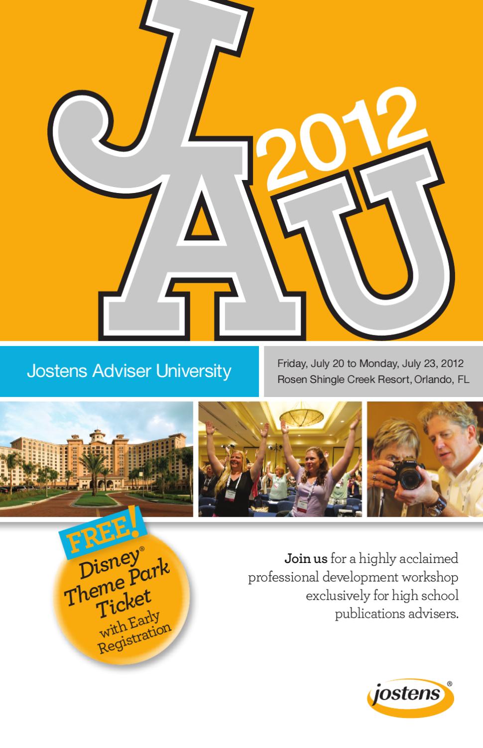 Jostens Adviser University brochure by Jostens Yearbook - Issuu