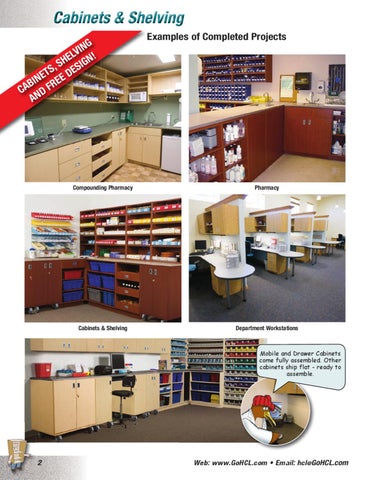 Health Care Logistics 家具目录 · Cabinets and 层架 第 2 页