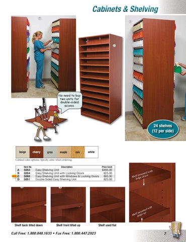 Health Care Logistics 家具目录 · Cabinets and 层架 第 7 页