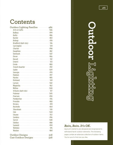 Pinhook Branding LLC 灯饰目录 · Quorum 灯饰 册 2012 户外 Section 第 3 页