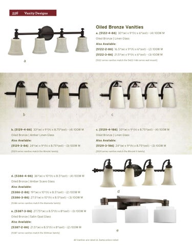 Pinhook Branding LLC 家具目录 · Quorum 灯饰 册 2012 浴室柜 Section 第 14 页