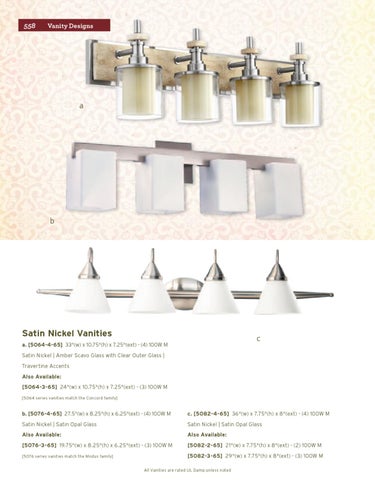 Pinhook Branding LLC 家具目录 · Quorum 灯饰 册 2012 浴室柜 Section 第 16 页