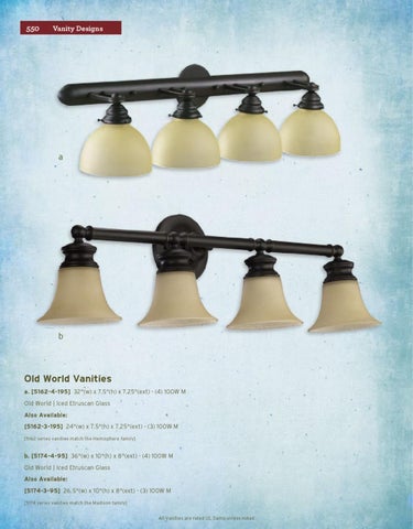 Pinhook Branding LLC 家具目录 · Quorum 灯饰 册 2012 浴室柜 Section 第 8 页