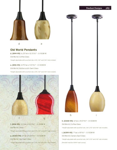 Pinhook Branding LLC 灯饰目录 · Quorum 灯饰 册 2012 吊线灯 Section 第 13 页