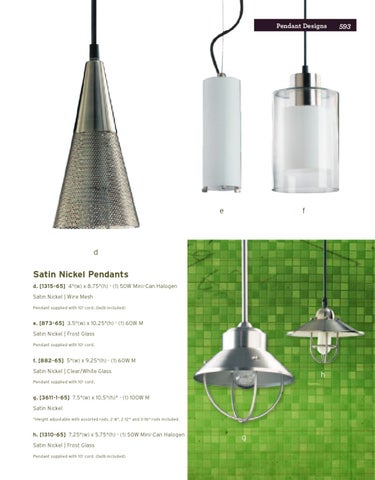 Pinhook Branding LLC 灯饰目录 · Quorum 灯饰 册 2012 吊线灯 Section 第 23 页