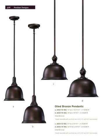 Pinhook Branding LLC 灯饰目录 · Quorum 灯饰 册 2012 吊线灯 Section 第 8 页