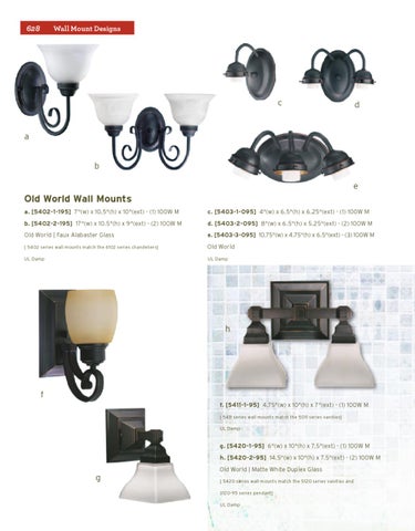 Pinhook Branding LLC 灯饰目录 · Quorum 灯饰 册 2012 Wall Mount Section 第 4 页