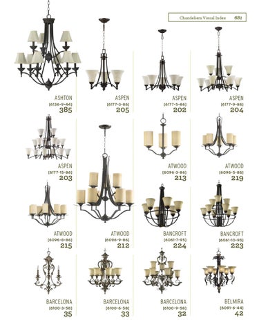 Pinhook Branding LLC 灯饰目录 · Quorum 灯饰 册 2012 Chandeliers Section 第 13 页