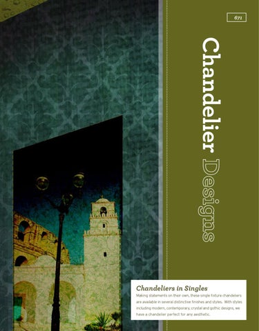 Pinhook Branding LLC 灯饰目录 · Quorum 灯饰 册 2012 Chandeliers Section 第 3 页
