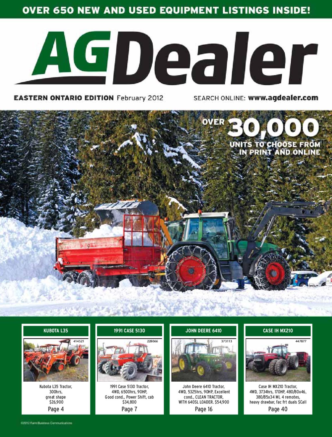AGDealer Eastern Ontario Edition, February 2012 by Farm Business Communications - issuu