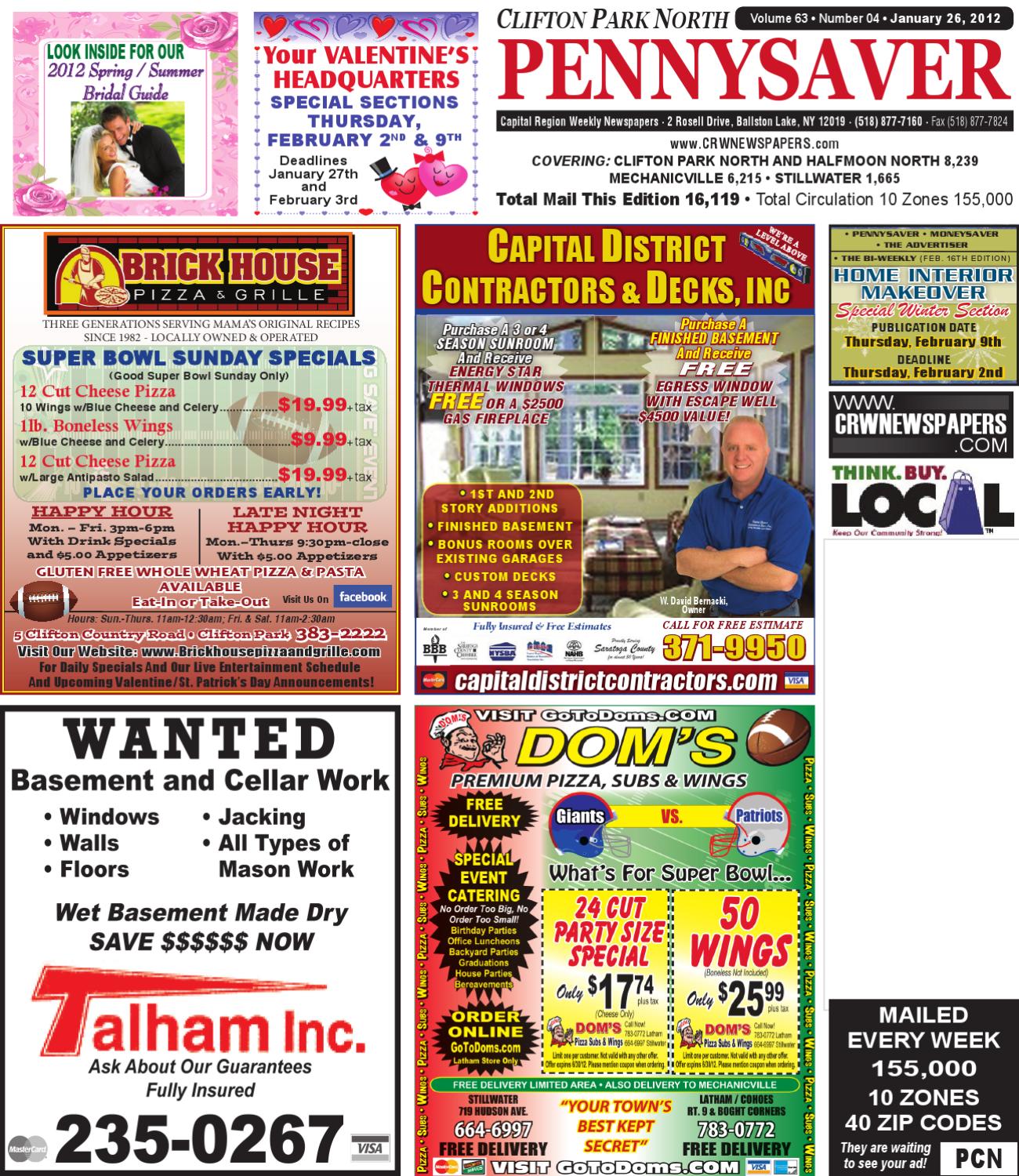 Clifton Park North Pennysaver 012612