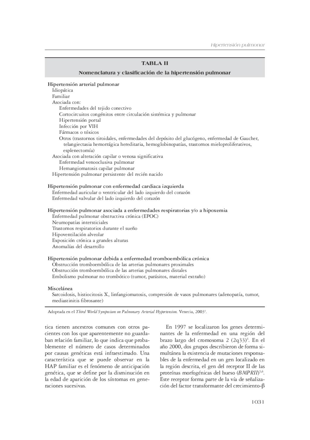 Histiocitosis hipertensión pulmonar